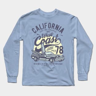 California Surfing Paradise West Coast Endless Summer Long Sleeve T-Shirt